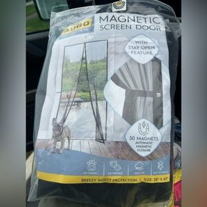 Magnetic screen door